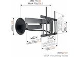 Vogel's Tvm 7655 Designmount Full-Motion+ Supporto A Parete Per Televisore