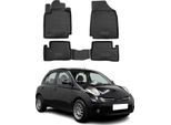2005-2010 Nissan Micra Tappetini Tpe Nero 4 Pezzi