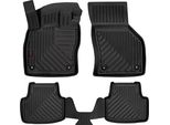 Tappetini Auto In Gomma 3D Wielganizator Per Skoda Octavia Iii Liftback, Berlina, Variant, Station Wagon (2012-2020) – Neri, Bordo Alto, Set 4 Pz