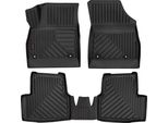 Tappetini Auto In Gomma 3D Wielganizator Per Opel Astra K Berlina, Hatchback, Station Wagon (2015-) – Neri, Bordo Alto, Set 4 Pz