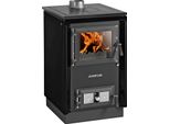 Küchenherd Justus Festbrennstoffherd Rustico-50 2.0 Stahlkochf. schw.