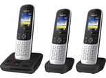 Panasonic KX-TGH723GS Schnurloses Telefon-Set mit Anrufbeantworter silber-schwarz