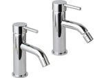 Set Rubinetti Bagno In Ottone Cromato Per Lavabo E Bidet | Fassa