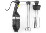 Hendi Set: Frullatore A Mano 350 Con Velocità Variabile + Frusta + Supporto Per Montaggio A Parete, Linea Cucina, Nero, 230V/350W, 110X324X(H)816Mm