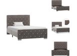 Vidaxl Struttura Letto In Velluto Grigio 100X200 Cm - Letti E Strutture Letto