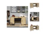 Vidaxl Scrivania Rovere Sonoma 140X50X75 Cm Materiale A Base Di Legno - Scrivanie