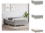 Vidaxl Letto A Molle Insacchettate Grigio Chiaro 120X200 Cm Tessuto - Letti E Strutture Letto