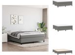 Vidaxl Letto A Molle Insacchettate Grigio Scuro 160X200 Cm In Tessuto - Letti E Strutture Letto
