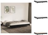 Vidaxl Struttura Letto Nera 200X200 Cm In Velluto - Letti E Strutture Letto