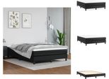 Vidaxl Letto A Molle Insacchettate Nero 140X200 Cm In Pelle Finta - Letti & Strutture Letto
