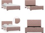 Vidaxl Struttura Letto In Velluto Rosa 120X200 Cm - Struttura Letto - Cornici Letto - Struttura Letto - Letto