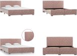 Vidaxl Struttura Letto In Velluto Rosa 160X200 Cm - Struttura Letto - Cornici Letto - Struttura Letto - Letto