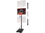 Basketball-Set Verstellbar Stabile Basis, Basketballständer Basketballanlage Indoor & Outdoor Korbhöhe 135cm - 305cm