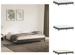 Vidaxl Struttura Letto Grigio Scuro 180×200 Cm In Velluto - Letti E Strutture Letto
