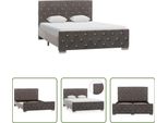 The Living Store Rete In Velluto Grigio 120X200 Cm
