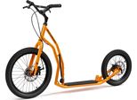 Yedoo Mezeq Scooter A Pedali / Dogscooter - Per Adulti E Ragazzi, Fino A 150 Kg, Con Pneumatici 20/16, Freni A Disco E Manubrio Regolabile Arancione