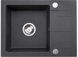 Lavello Qls 59X44 Cm Con Sgocciolatoio Siphon Reversibile - Neli Black 11190