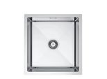 Qls Lavello Sottopiano In Acciaio Inox Vivi 47 X 45 Cm Inox Con Sifone 11229