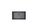 Lavello Qls Santa In Acciaio Inox Sottotop 74X44 Cm + Sifone Grigio Grafite 11222