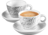 Flirt By R&B Espressotasse Cornello Mit Untertasse 80 Ml Grey 2Er Set