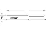 Ks Tools Cuneo Espandibile In Plastica 20X170 Mm - 117.1669