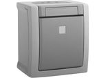 Pulsante, Contatto Na, Illuminato A Superficie/Fr, Pacific, Grigio/Grigio Scuro