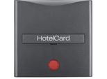 Berker 16401606 Coperchio Per Interruttore Hotelcard Con Impronta E Lente Rossa Antracite, Opaco Berker B.3/