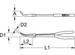 Ks Tools Pinze A Becchi Tondi Curvi A 45°, Xl, 270 Mm