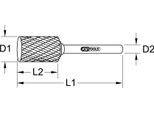 Ks Tools Fresa Cilindrica - 515.3296
