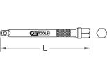 Ks Tools Prolunga Da 1/4" Con Attacco Esagonale, 100 Mm"