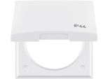 Berker 918282599 Telaio Con Coperchio Incernierato E Scritta "IP44"" Bianco Polare, Integro Flow Lucido"