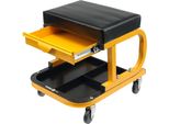 Sgabello Da Officina, Sedia Da Officina 240X380X50 Mm Con Cassetto Fino A 90 Kg