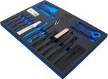 Bgs Carrello Da Officina Inserto 3/3: Utensili Di Allentamento / Cunei Di Montaggio E Set Di Ganci 17 Pz. - 4034