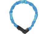 Lucchetto A Catena Abus Tresor 1385/75 Neon - Lucchetto A Combinazione In Acciaio Temprato - Catena Quadrata Spessa 6 Mm - Livello Di Sicurezza Abus 6 - 75 Cm - Blu