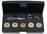 Ks Tools Set Di Riparazione Della Filettatura Del Tappo Di Scarico Dell'olio 12 Pezzi M17 X 1,5 - 150.4930