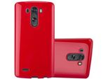 Cadorabo Copertura Protettiva Per Lg G3 Custodia In Tpu Rosso Custodia Cover
