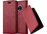 Cadorabo Custodia Per Motorola Moto G5 Plus Custodia Protettiva In Rosso Custodia Per Cellulare Cover Chiusura Magnetica