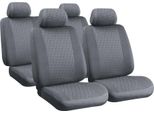 Set Di Coprisedili Auto Lampa Glamur-Basic In Poliestere Jacquard Nero