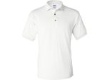 Polo Gildan Dryblend Da Uomo, Manica Corta BC496 (M) (Bianco)