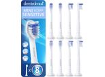 8 Spazzolini Demirdental Mini Sensitive Per Philips Sonicare | Bianco