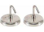 Bgs Gancio Magnetico Fai Da Te Rotondo Ø 34 Mm 2 Pz. 2 Pz