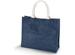 Kimood Donna Borsa Da Spiaggia In Iuta RW5614 (Taglia Unica) (Blu Notte)