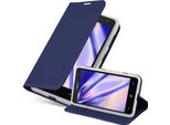 Cadorabo Custodia Per Cellulare Per Nokia Lumia 625 Custodia Protettiva In Blu Cover Etui Book Case Booklet