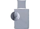 Hahn Cotone Stone Washed Biancheria Da Letto Denim 135X200 Cm + 80X80 Cm
