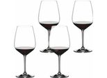 Riedel Extreme Cabernet 4Er Set, Vielseitiges Rotweinglas, Weinglas, Glas, 800 Ml