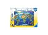 300-Piece Xxl Puzzle - World Monuments Map - Ravensburger - For Children Aged 9 And Over - Europe