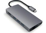 Satechi Multi-Port Adapter V2 Dock St. Usb 3.2 Gen 1 (3.1 Gen 1) Type-C Grigio