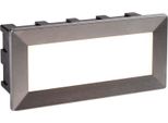 Applique Da Incasso A Caviglia In Acciaio Inox 20X10Cm 3,3W Led 4000K Bianco Neutro IP65