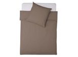 Lumaland Premium Biancheria Da Letto Everyday Copripiumino Per Tutte Le Stagioni (135X200 Cm) E Federa (80X80 Cm) Con Cerniera Ykk - Nero