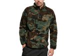 Brandit - Maglione Teddyfleece Troyer In Legno Camo - 3XL